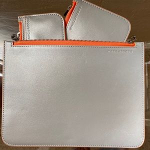 Marc Jacobs pouch with zip top , 3 in 1.